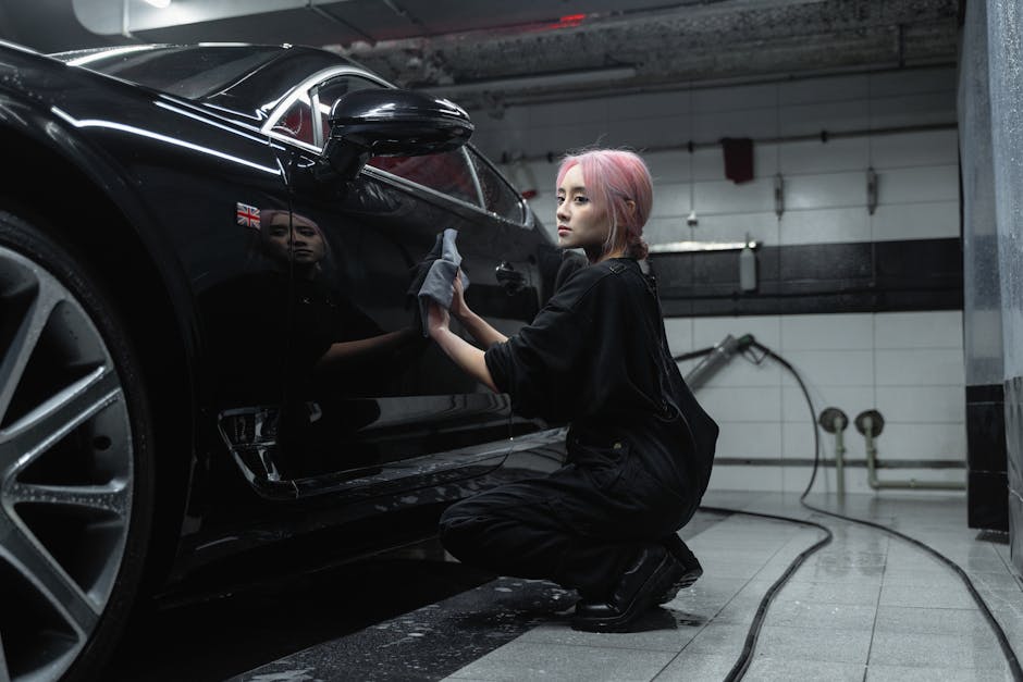 Professional car detailer