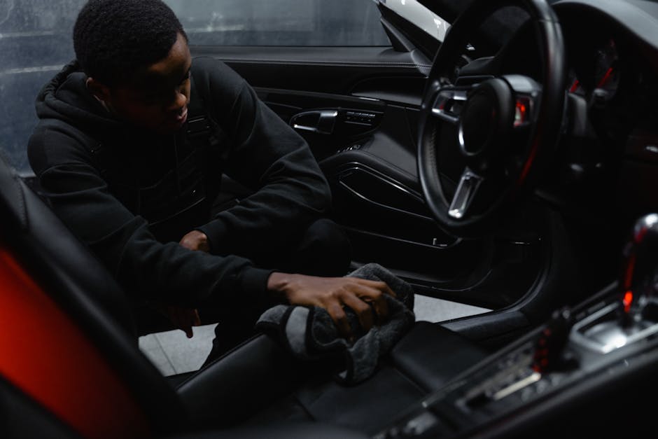 Cleaning car interior